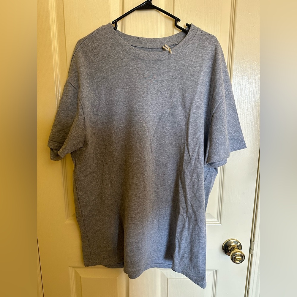 Authentic Fear of God FOG Essentials Pacsun Heather Grey Boxy Tee Shirt T-shirt